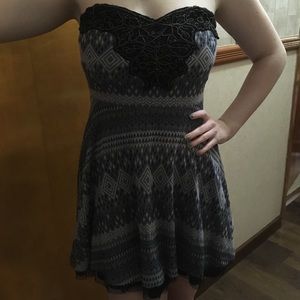 Strapless cocktail dress